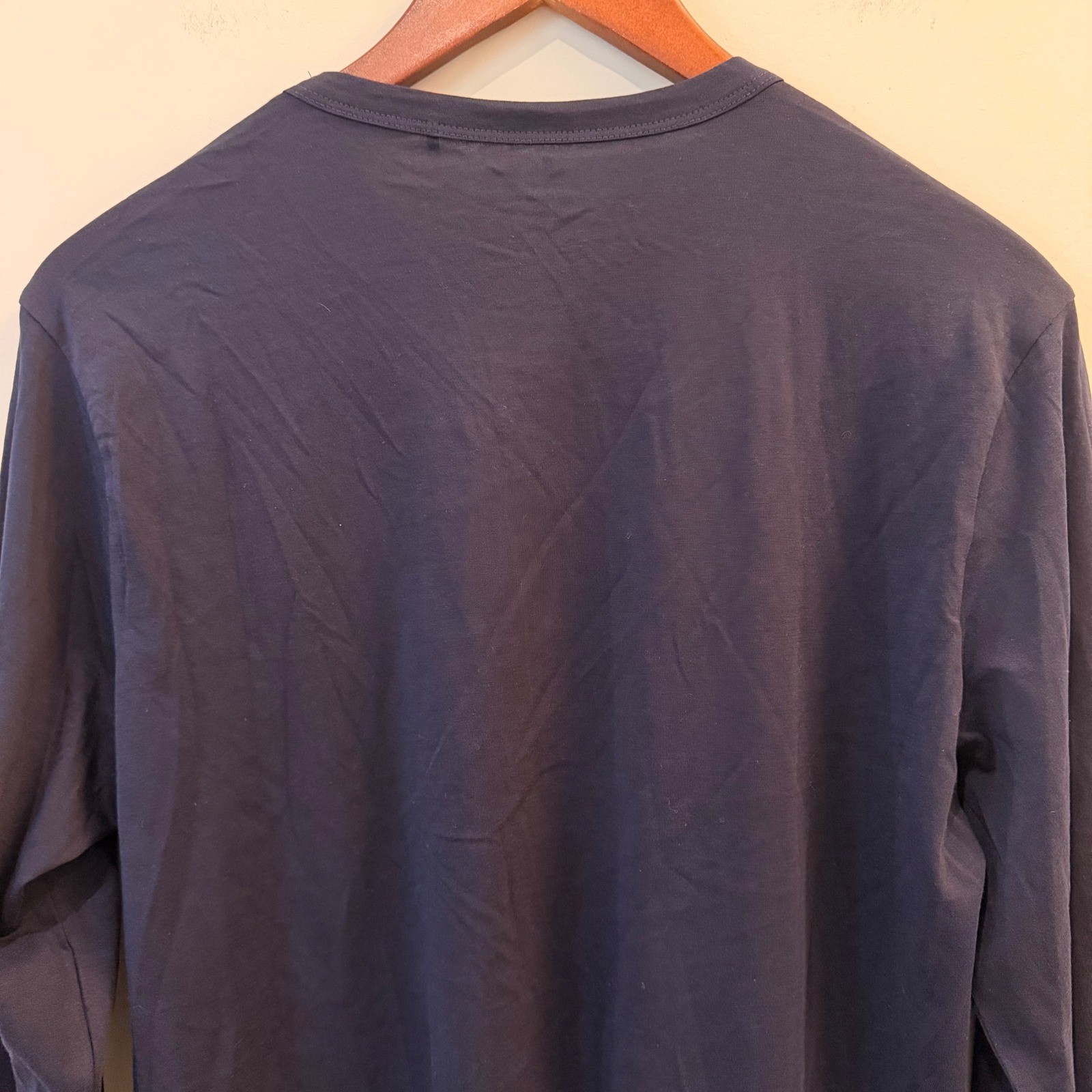 Quince Tee Set 100% Pima Cotton Luxe Touch Long Sleeve Lot of 2 Olive Navy NWOT