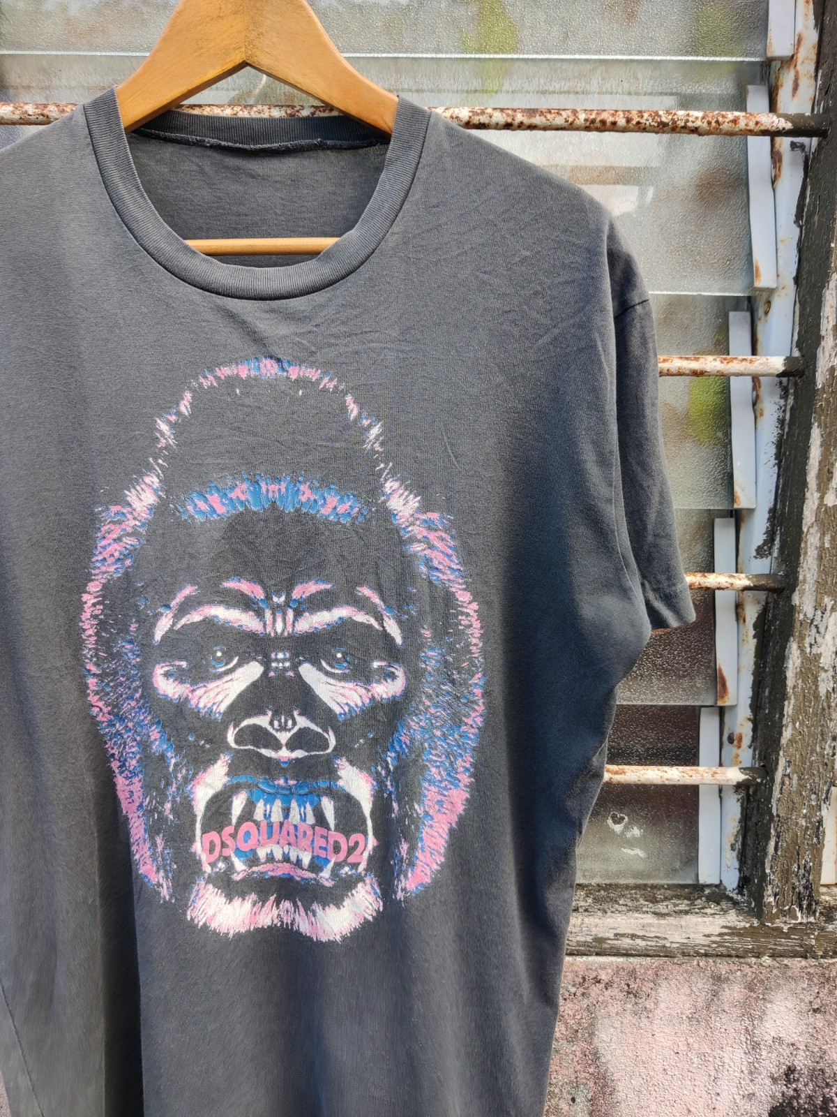 Vintage DSQuared2 Gorilla Designer Shirt Size M Designer Luxury Archival