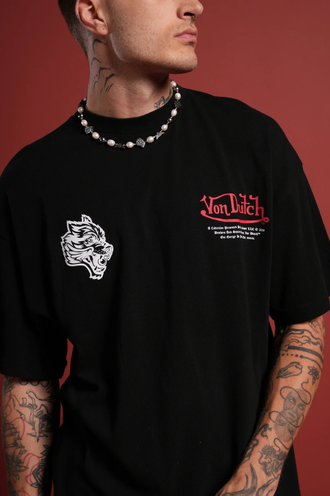 Darc Sport x Von Dutch Eye of the Beholder Oversized Tee Black Medium SOLD OUT