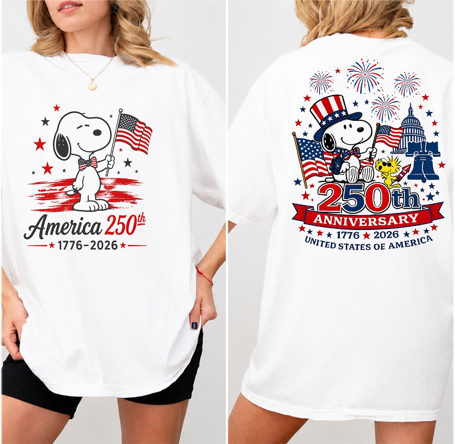America 250th Anniversary Shirt, Peanuts 1776-2026, 4th of July Tshirt