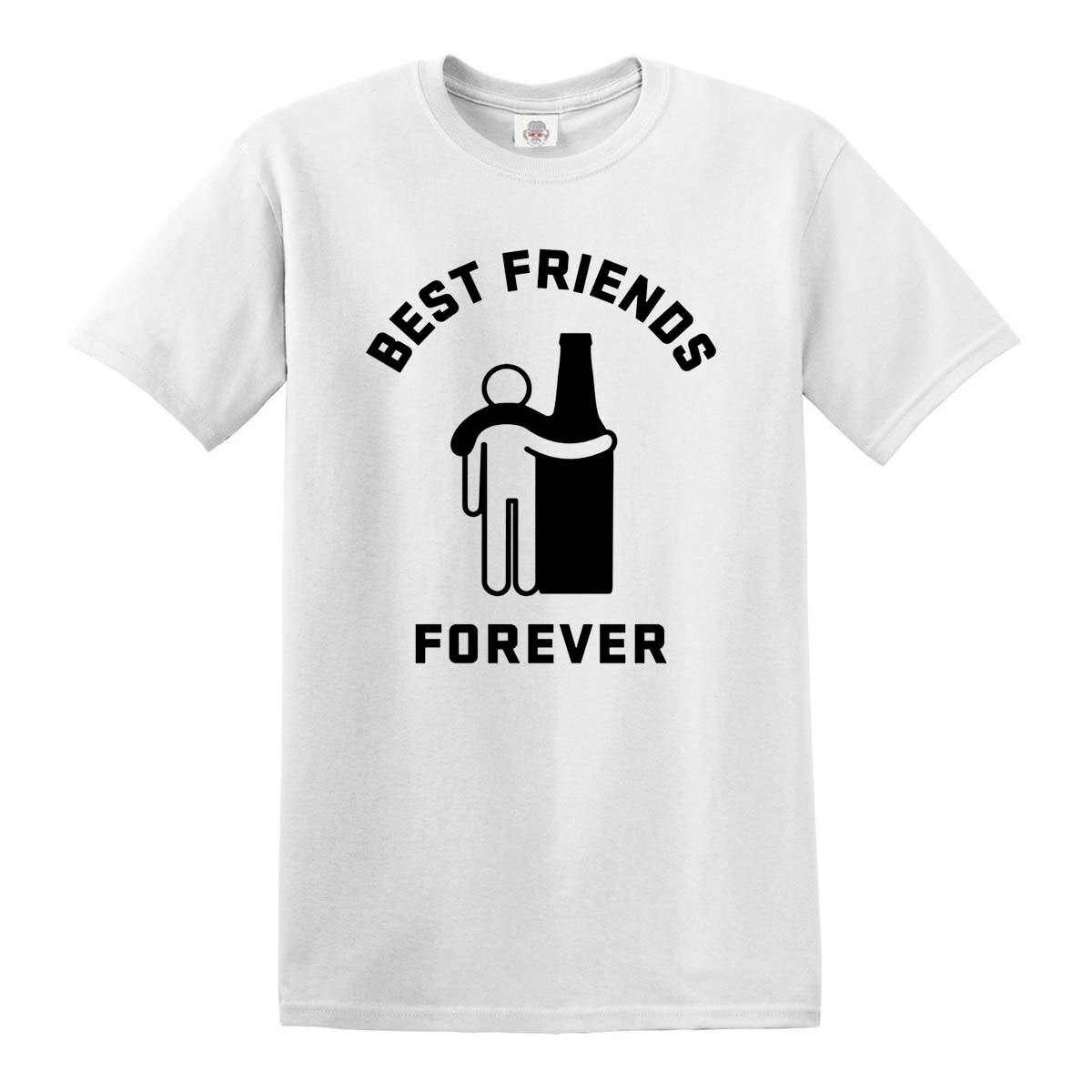 Funny Best Friends Forever Drunk Drink Beer T-Shirt Alcohol BBQ Party Joke Top