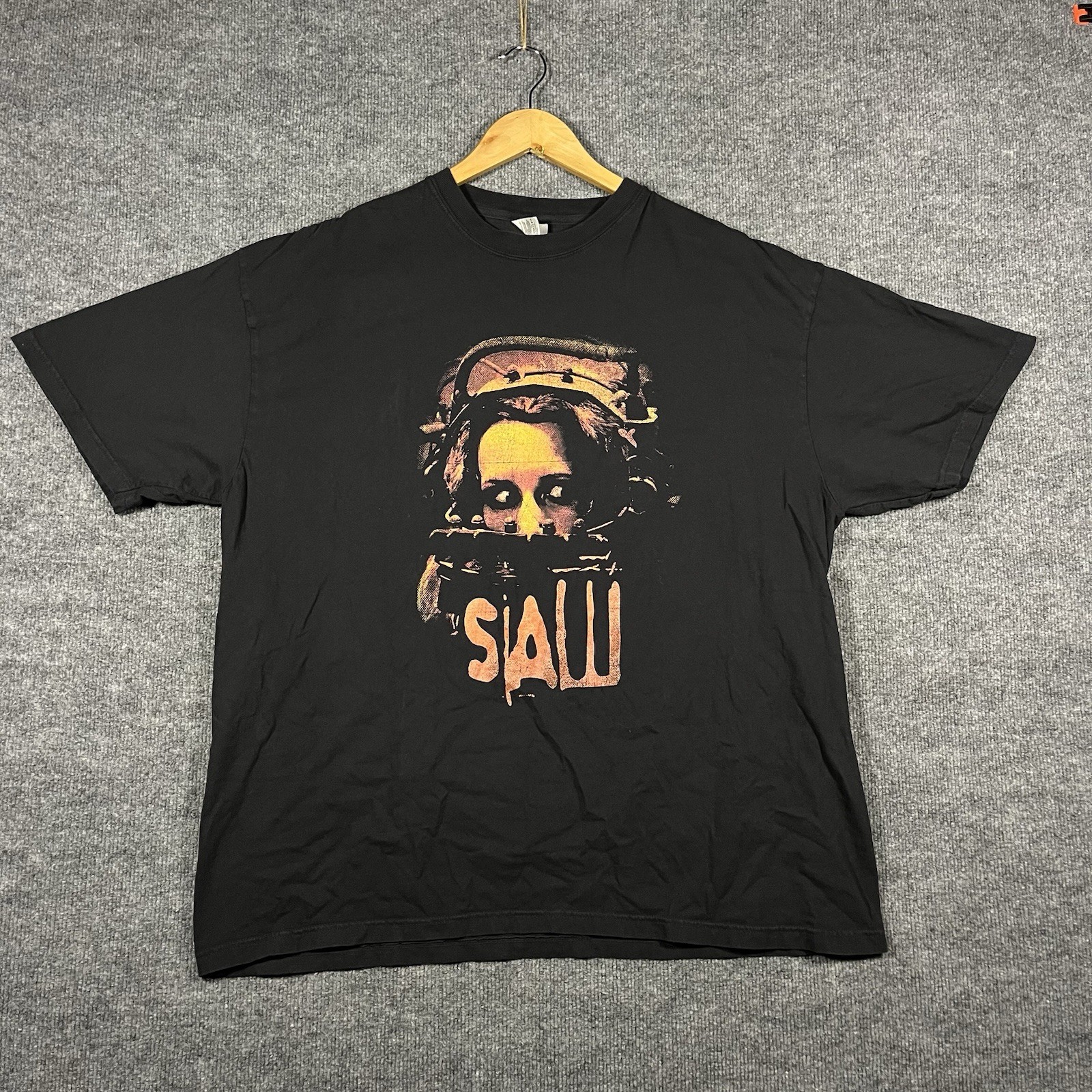 SAW Movie Promo T-Shirt 2XL Black Horror Film Billy Jigsaw Killer Slasher Scary