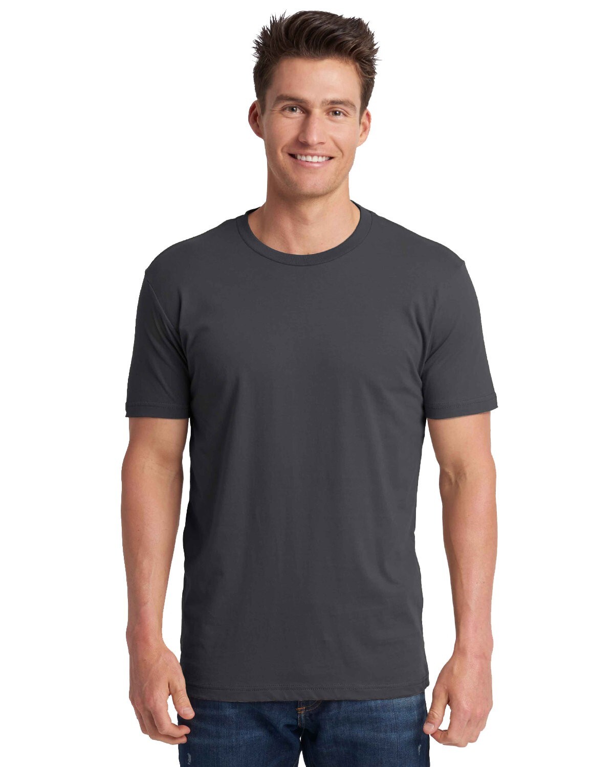 Next Level Apparel 3600 XL Heavy Metal Grey Cotton Shirt Unisex Men and Women
