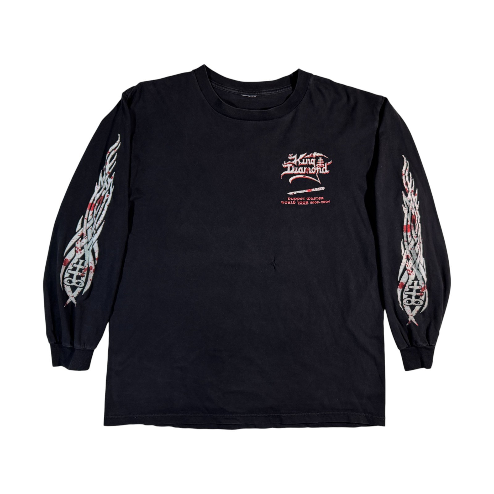 Vintage 2004 King Diamond Puppet Master Tour Long Sleeve Distressed Tee L