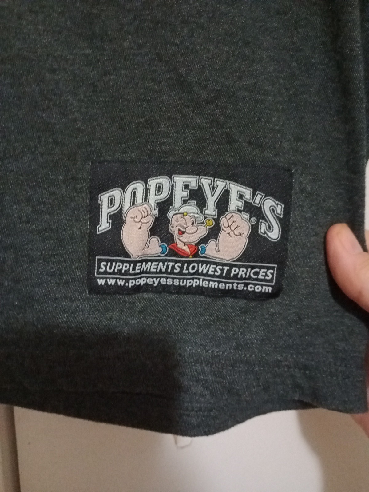 PVL Gold Popeyes Supplements T Shirt Size Medium