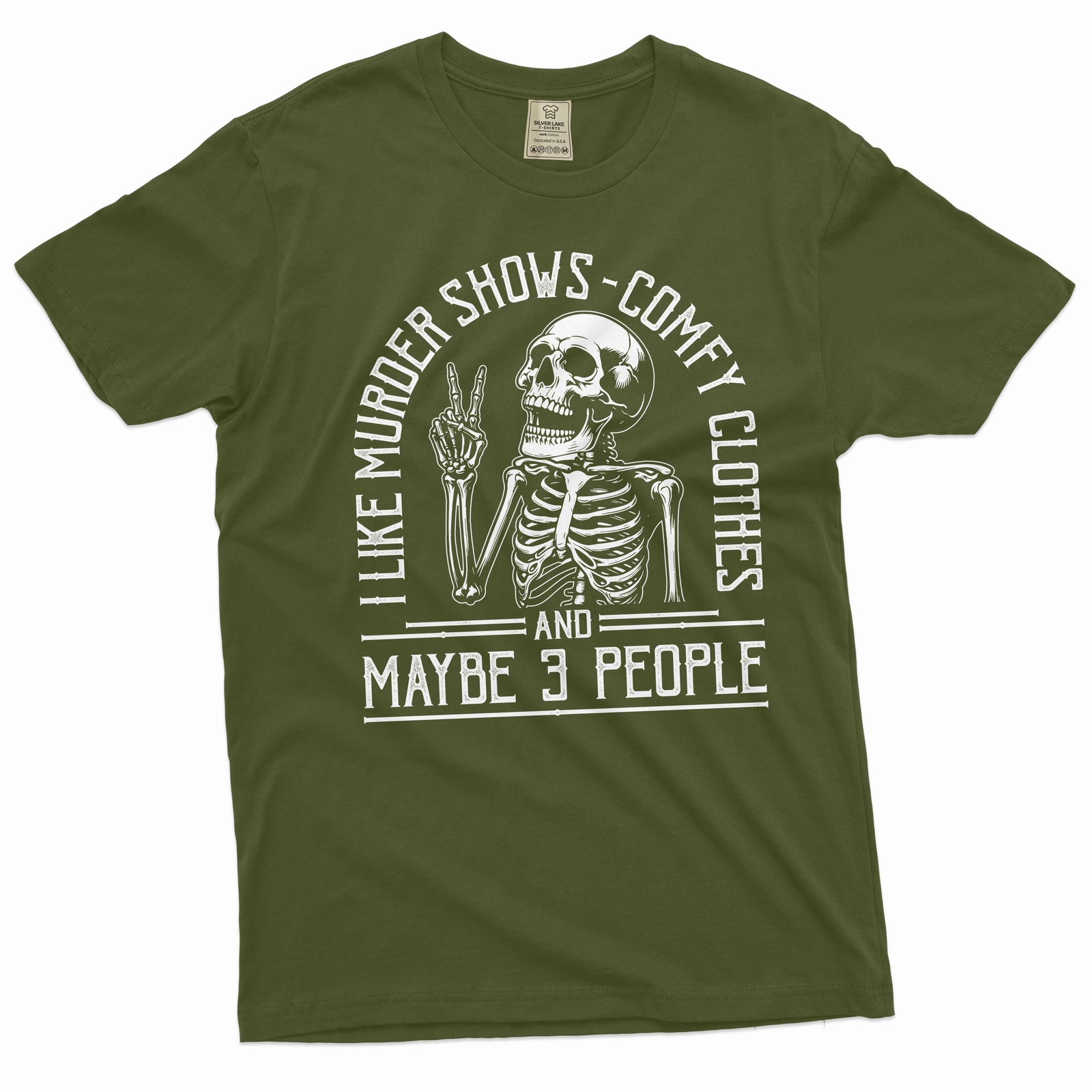 I Like Murder Shows Comfy Clothes And Maybe Like 3 People Funny Halloween shirt