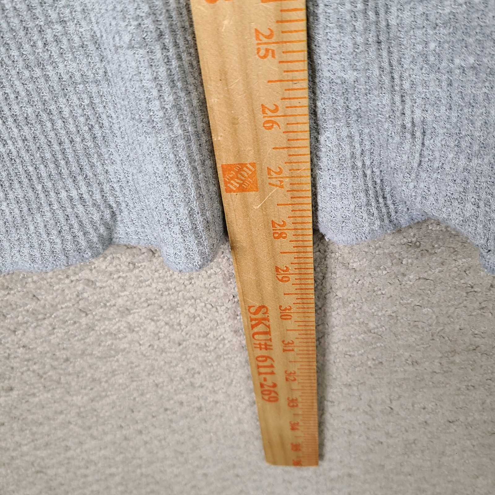 North West Territory Shirt Mens XL Gray Waffle Knit Thermal Long Sleeve USA