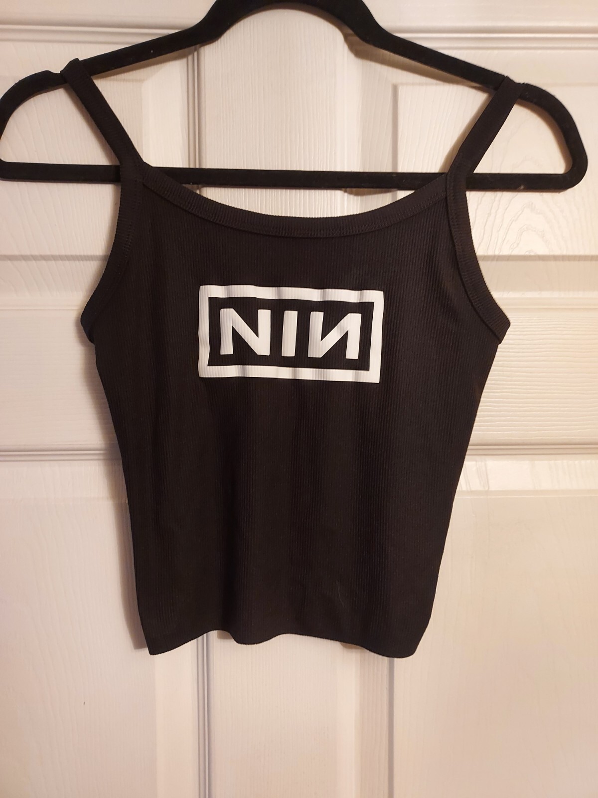 Nine inch nails crop top nine inch nails tank top Ribbed Hand Cropped xs -2xl