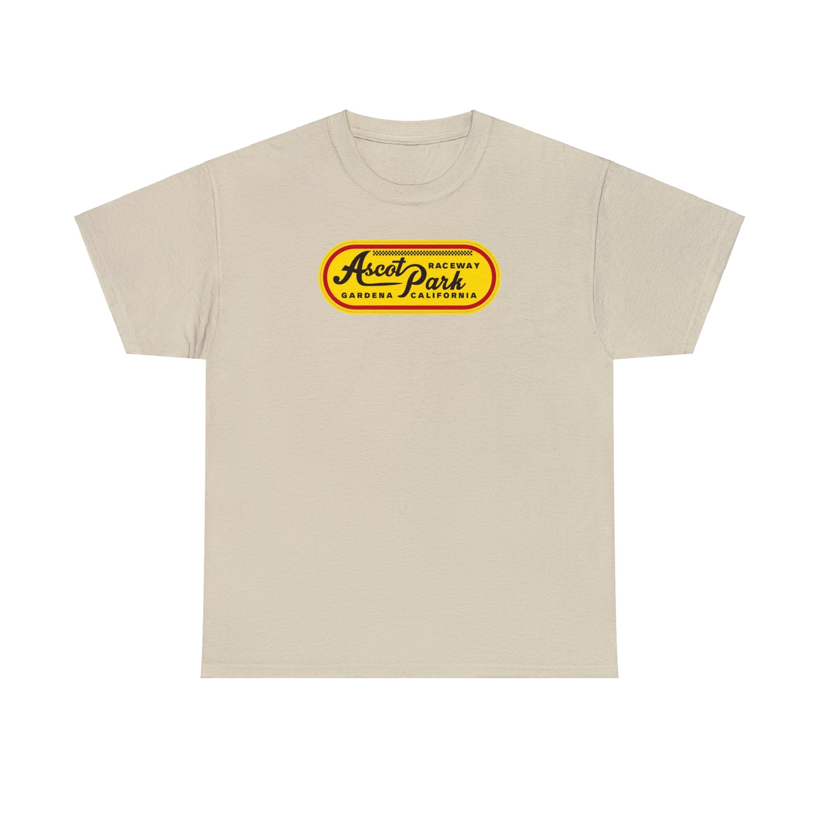 Vintage Ascot Park Raceway Gardena California Heavy Cotton Gilden T-Shirt