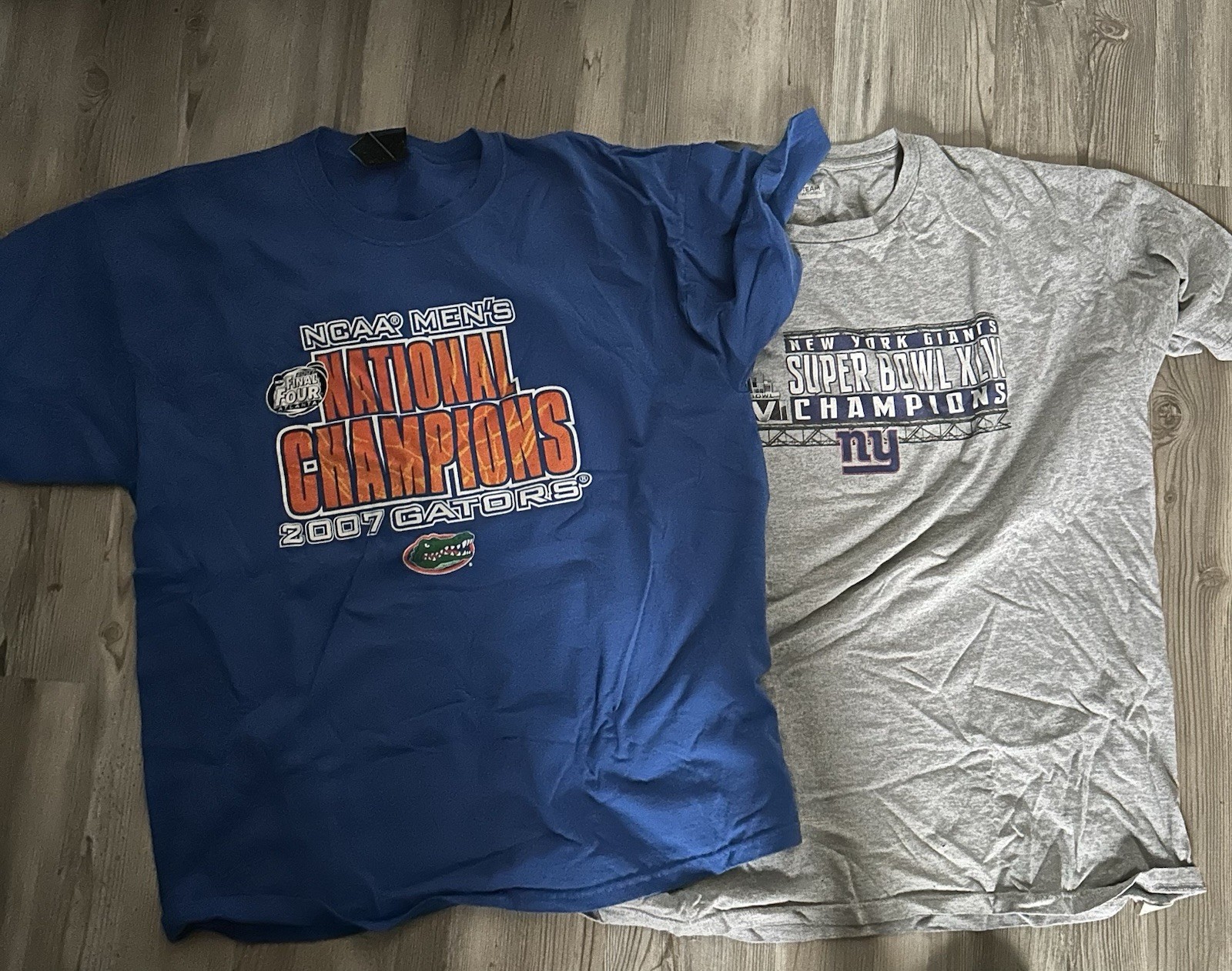 New York Giants Super Bowl XLVI Champions 2011 and Florida 2007 national champ