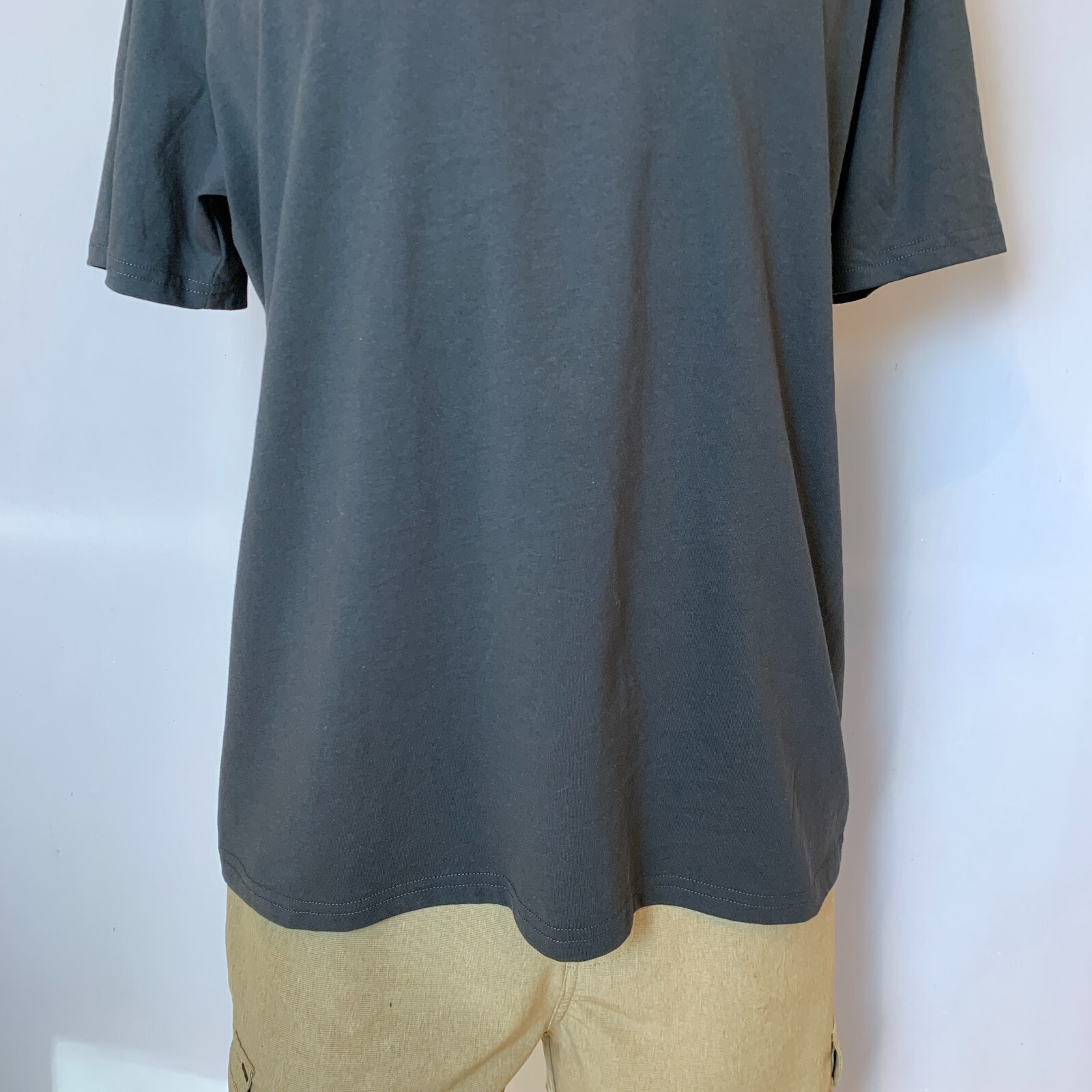 Tommy Bahama Shirt Mens Extra Large Black Short Sleeve Crew Neck Tiki Drinks