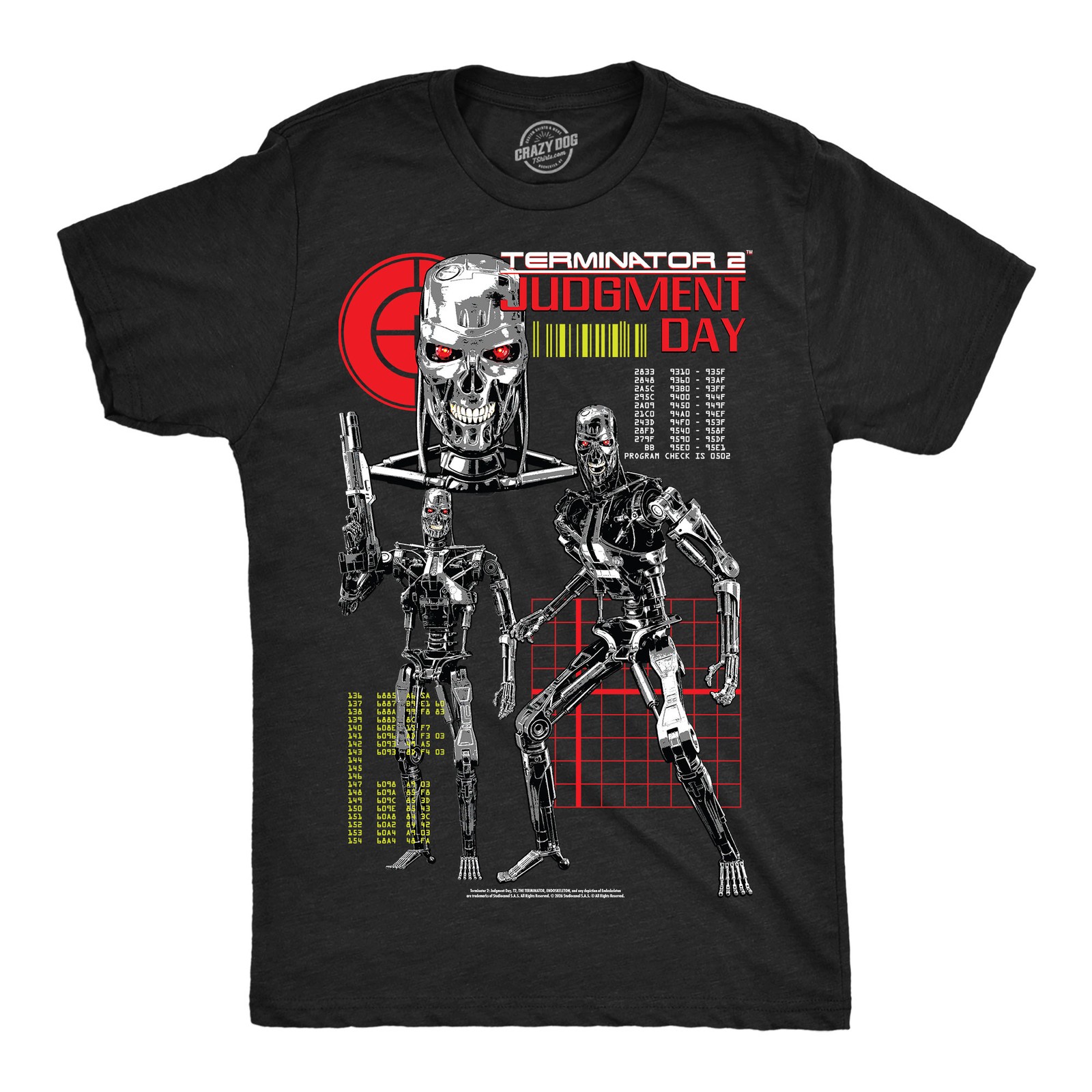 Mens Funny T Shirts Terminator 2 Endo Collage Retro Terminator Movie Tee For Men