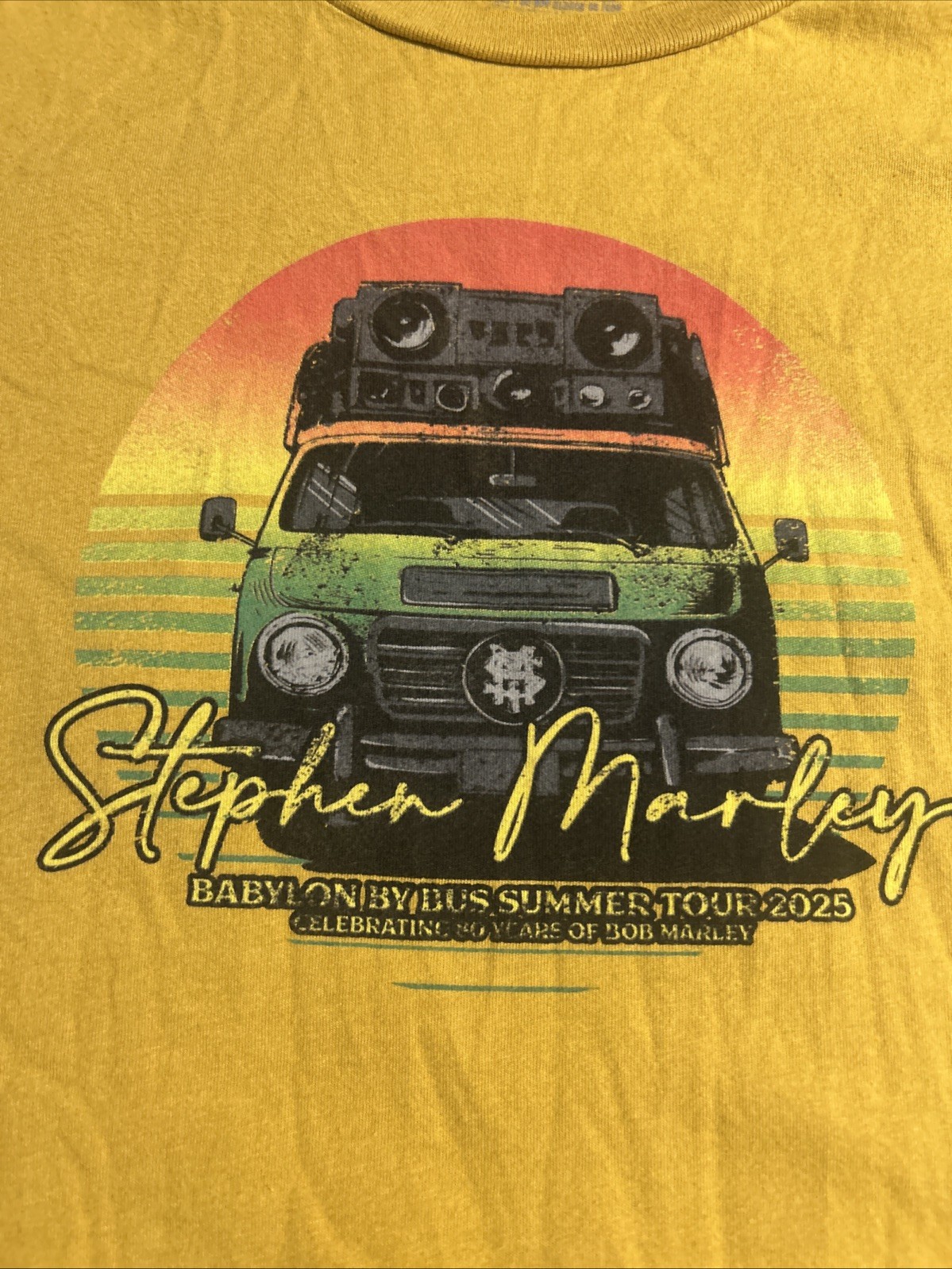 Stephen Marley Summer 2025 Concert T-Shirt Size XL