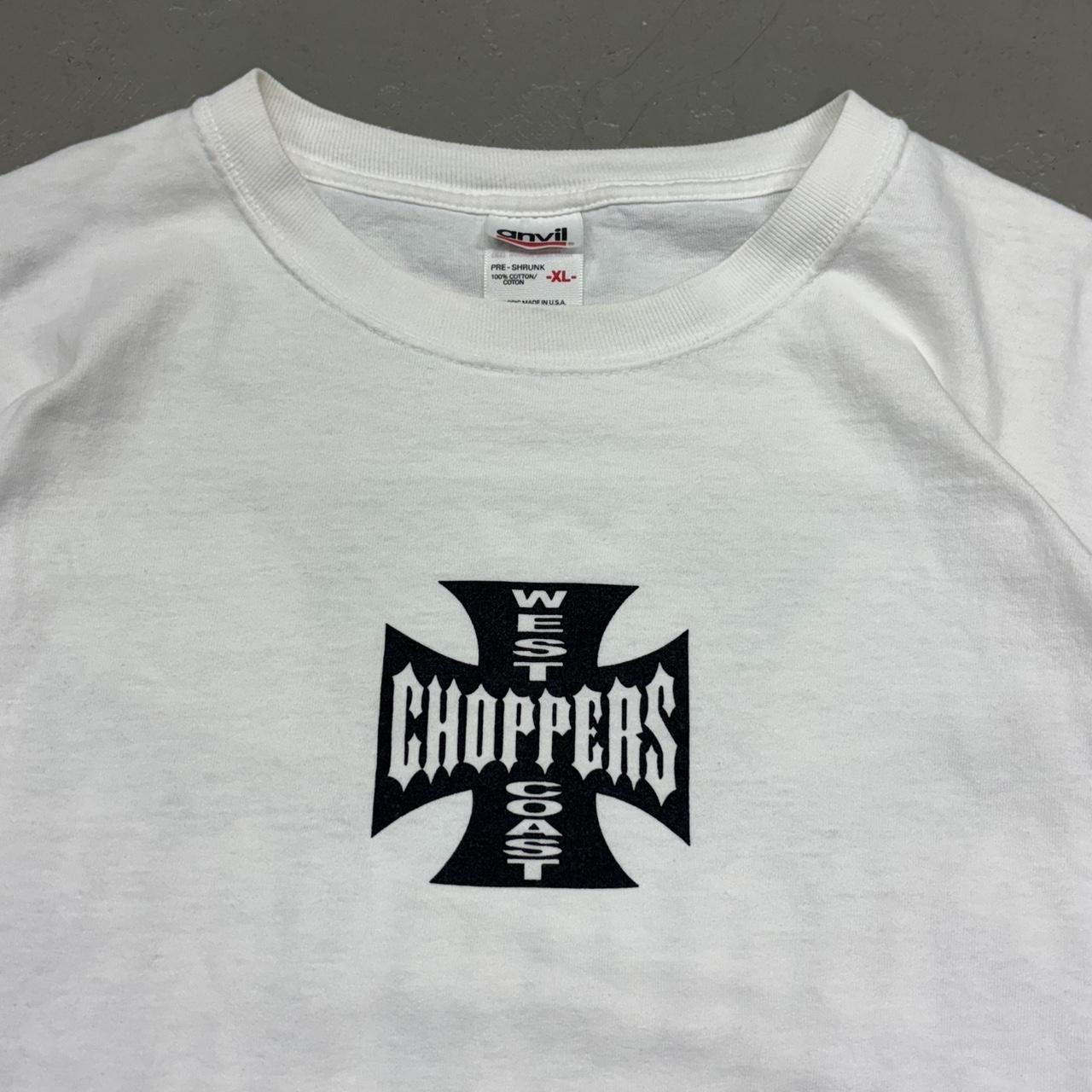 Vintage West Coast Choppers Shirt XL Anvil Chrome Hearts Biker Jesse James
