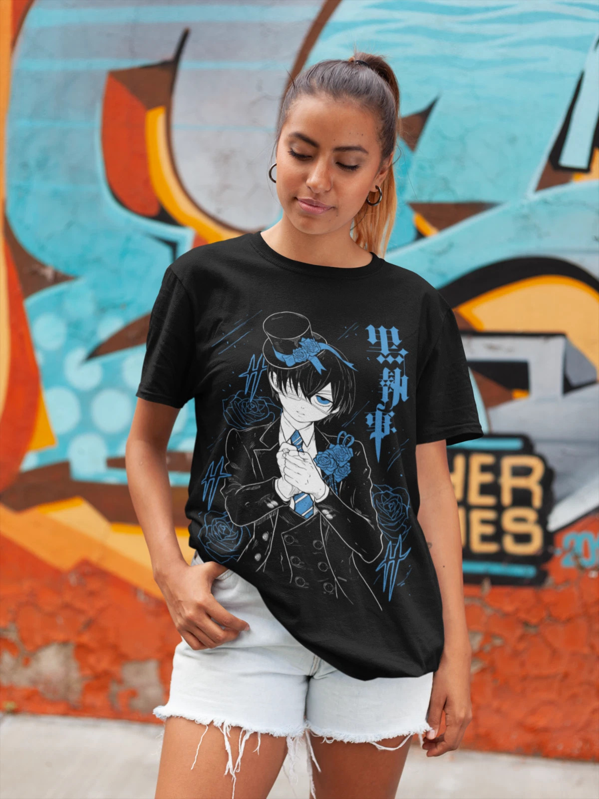 Black Butler T-Shirt Ciel Phantomhive T-Shirt Sebastian Michaelis T-shirt