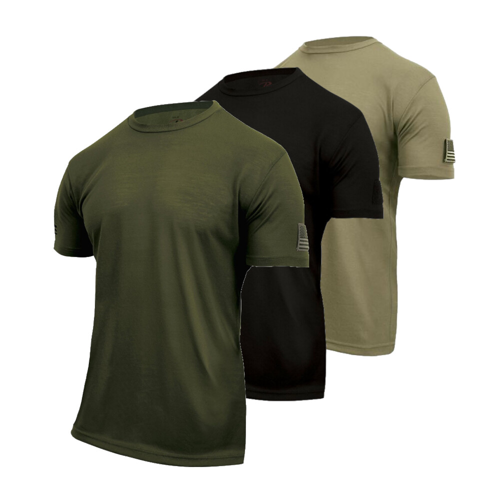 Rothco Tactical Athletic Muscle Mens T-Shirt – US Flag & Loop Field. Choose Size