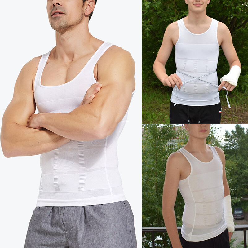 Be-In-Shape For Men’s Slimming Vest Ultra Durable Compression Shapewear Tank Top