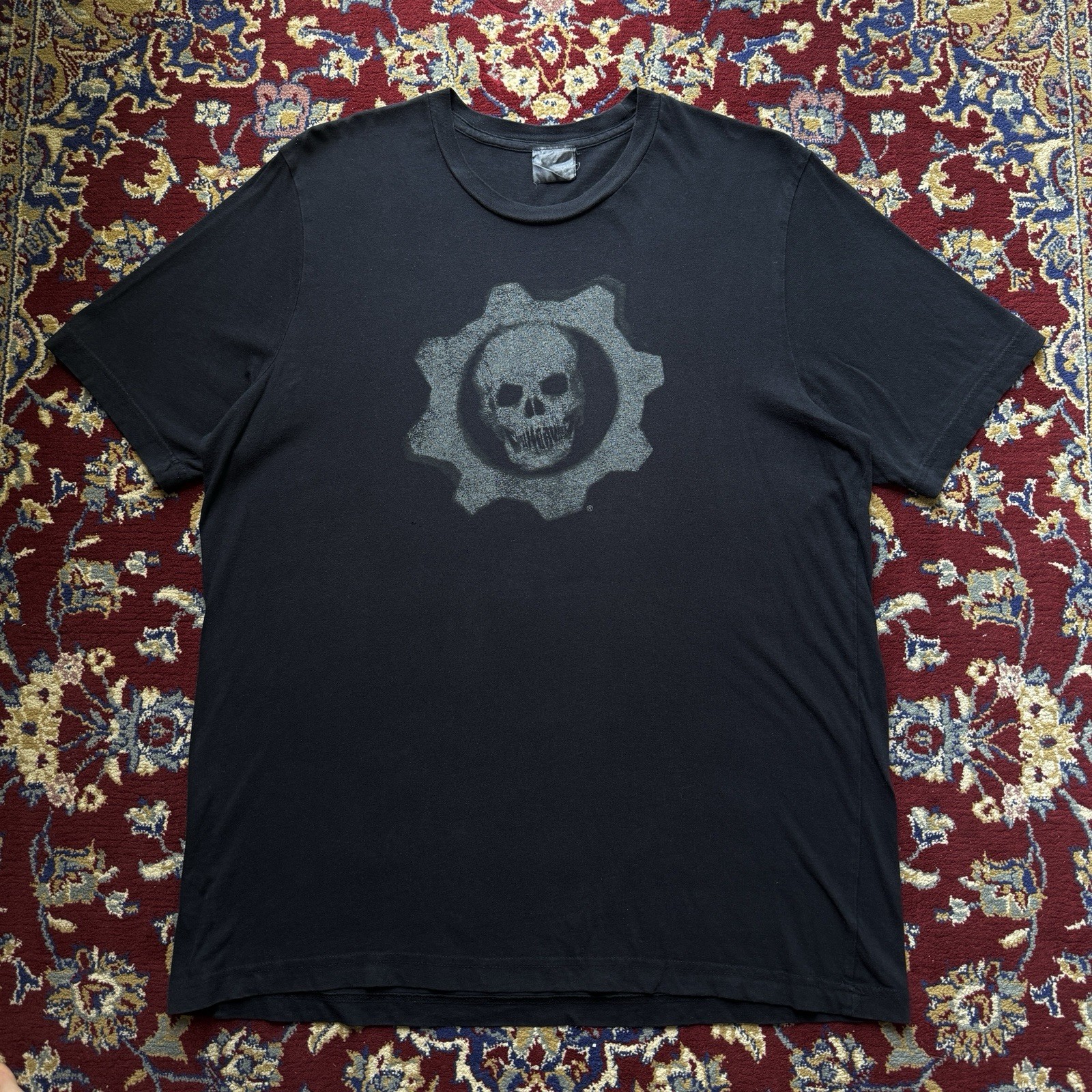 Vintage 2000s Gears Of War 2 Crimson Omen Xbox 360 Promo Video Game T-shirt