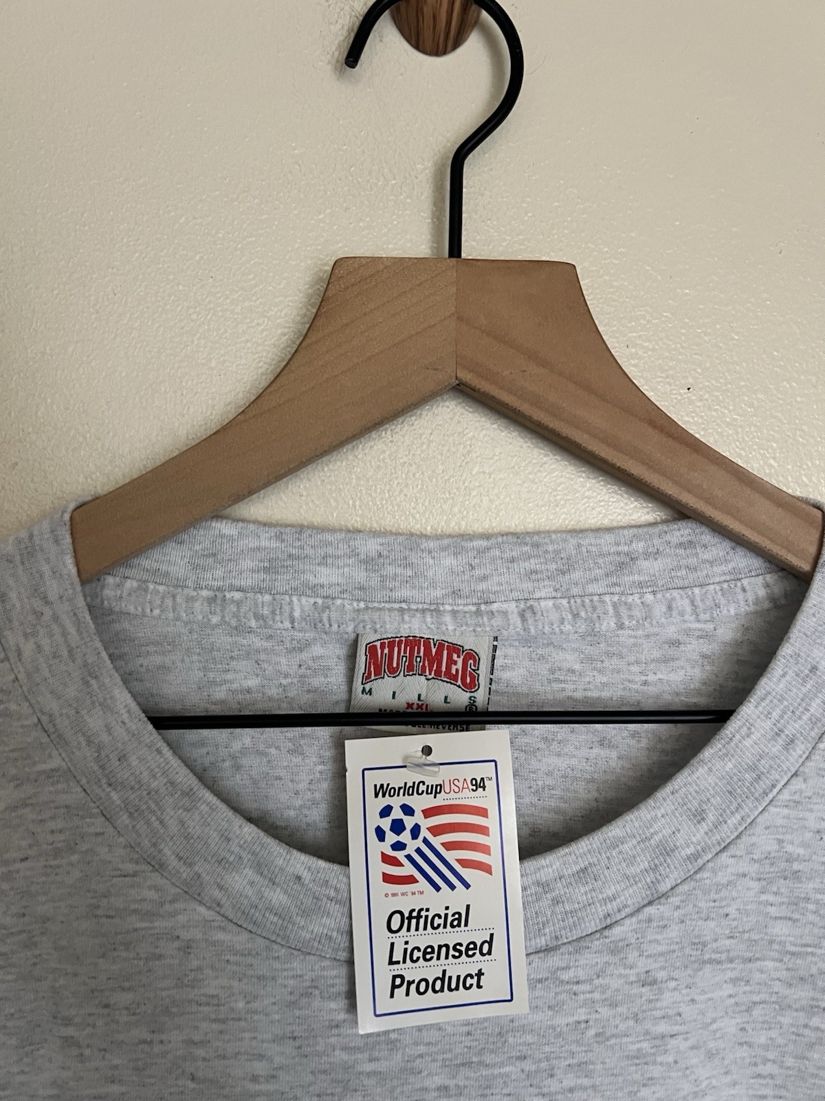 Vintage 1994 World Cup USA Mexico Vs Brazil Finals T-Shirt Rare 2XL Nutmeg NWT