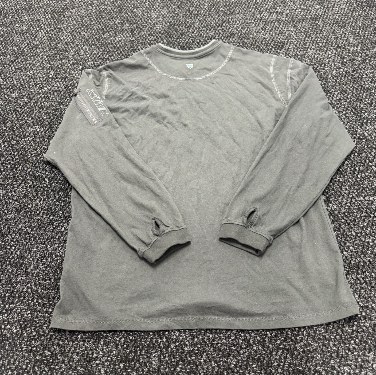 Kuhl Kommando Shirt Mens XL Gray Wildfibre Organic Cotton Hiking Outdoor