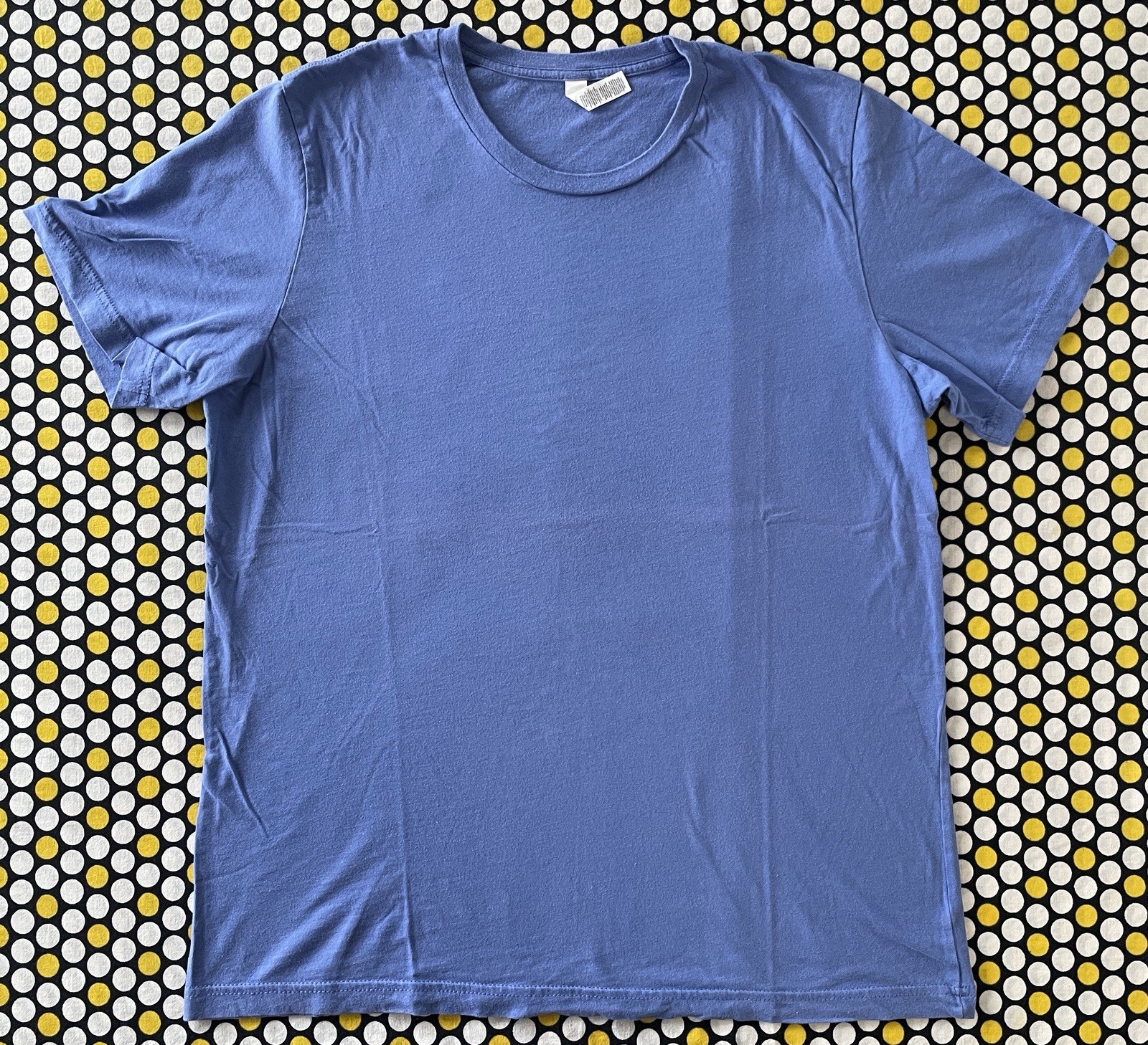 Canvas by Bella + Canvas Blue Size L Short Sleeve Crewneck Cotton T-Shirt