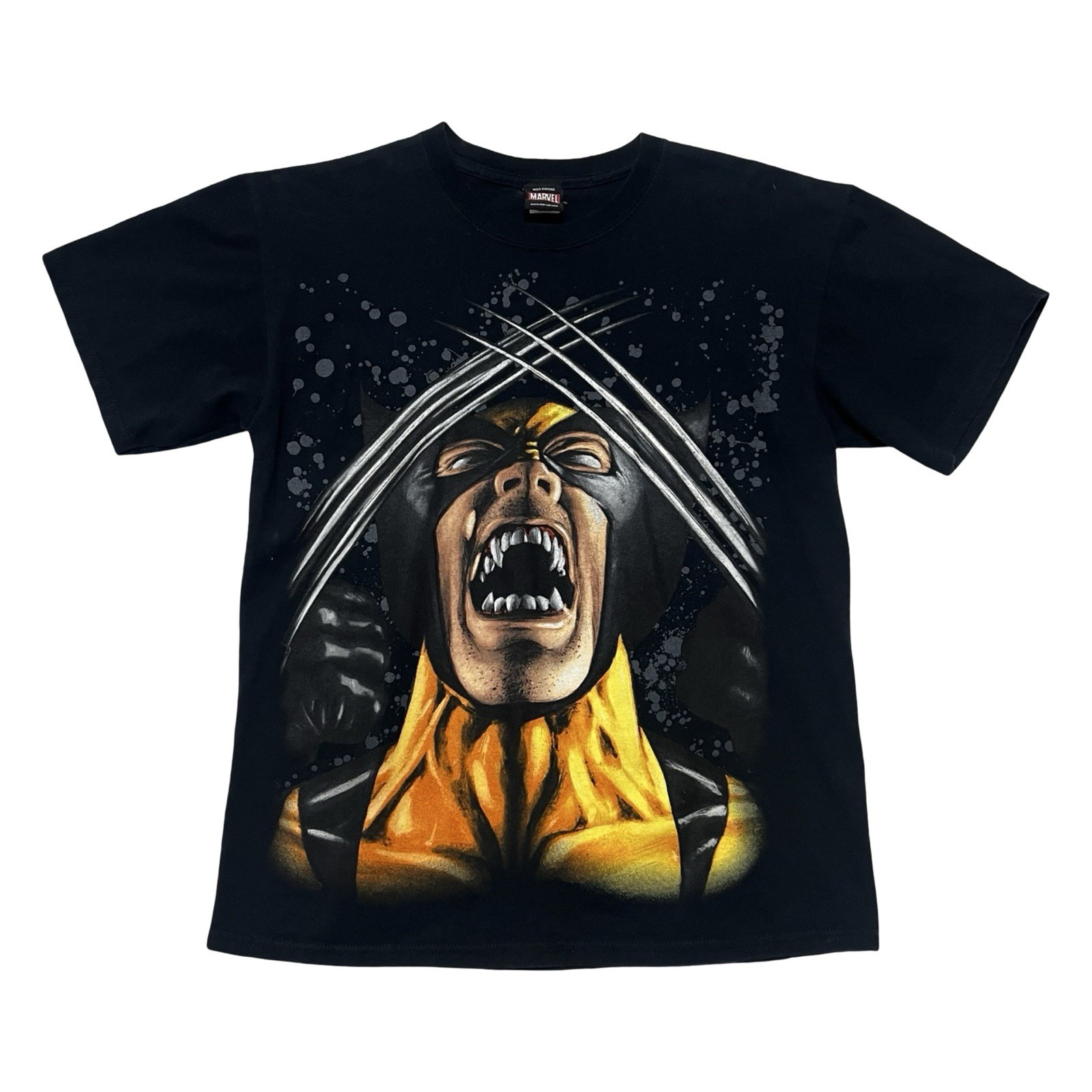 Marvel Mad Engine Wolverine T Shirt Sz M Black X-Men Graphic Tee Vintage 2000’s