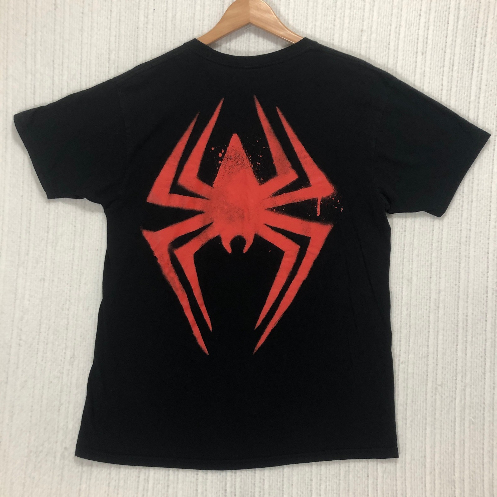 Spider-Man Across the Spider-Verse Miles Morales Graphic T-Shirt Black Large