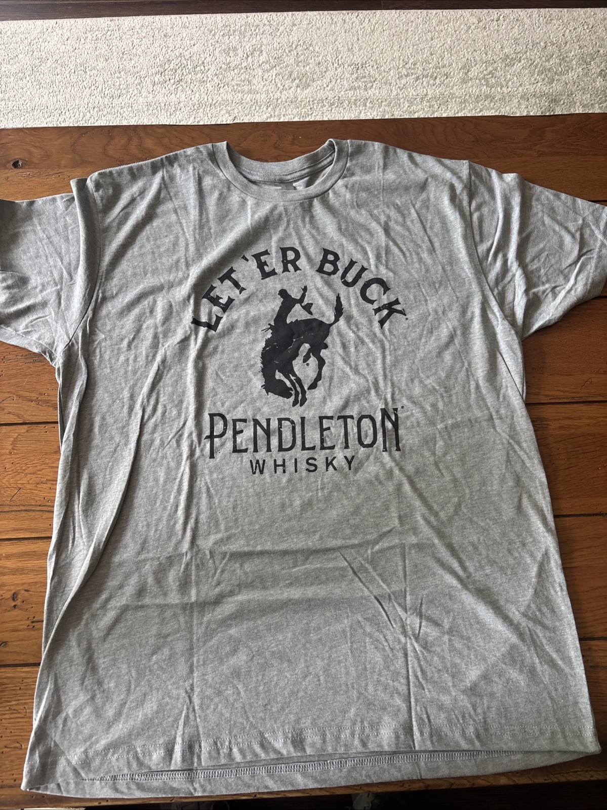 Pendleton Whisky Let’er Buck T Shirt Adult XL Rodeo Cowboy NEW