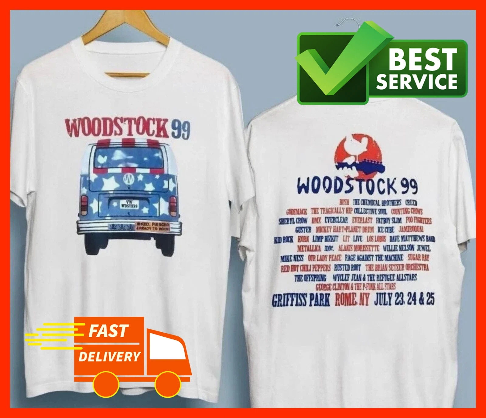 Woodstock 99 GENUINE Vintage Woodstock 1999 T-Shirt