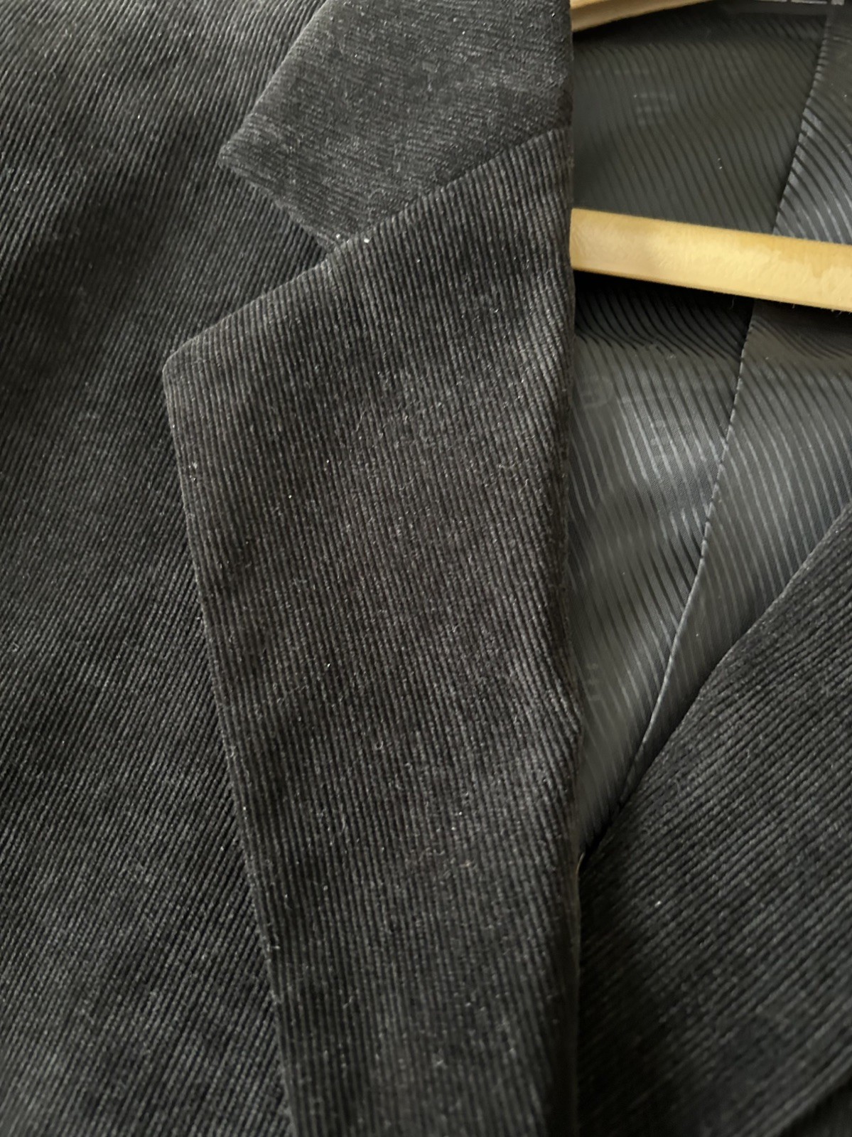 Sports Coat – Black Corduroy Size 42 long / ELITE – Perfect Condition!