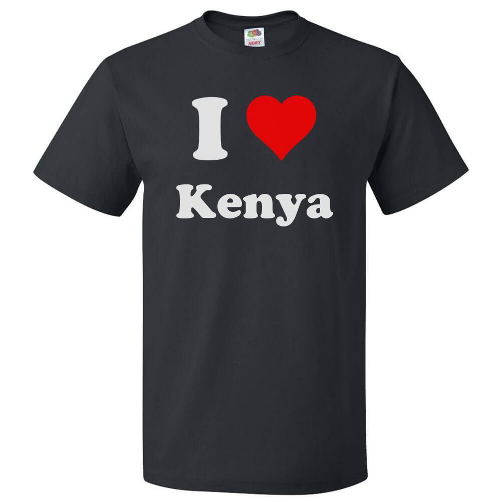 I Love Kenya T shirt I Heart Kenya Tee