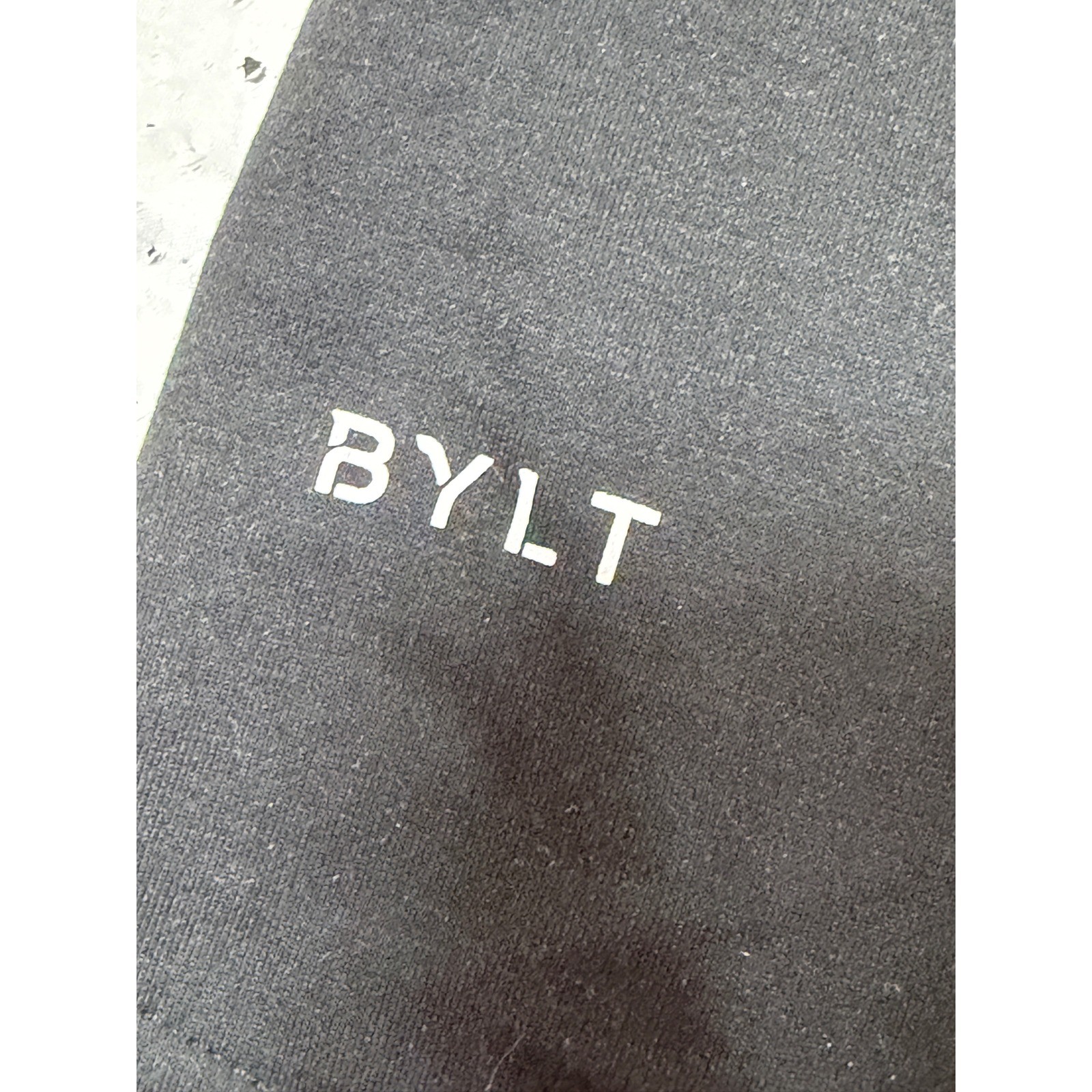 BYLT Premium Basics Signature Henley Shirt Mens Large Black Long Sleeve Stretch