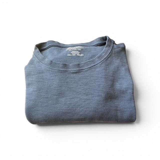 Kirkland Brand Men’s Basic Tee, XL, Muted Slate Blue, 100% Cotton, Never Worn