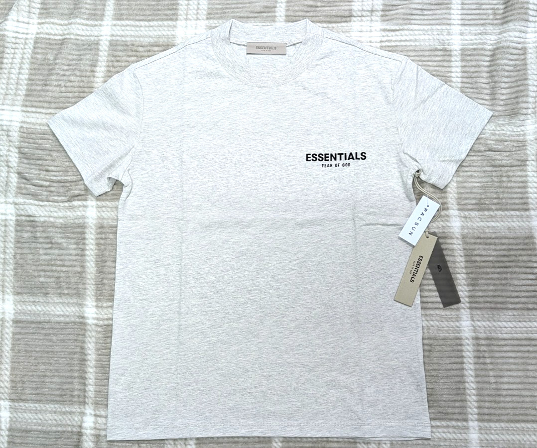 Fear of God Essentials Tee ‘Light Oatmeal’ XS Size Oversized T-Shirt SS22