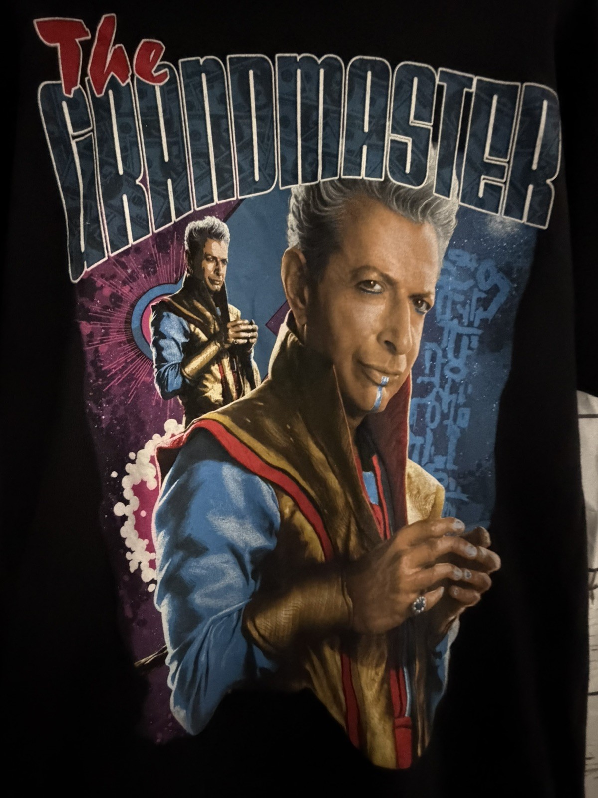 MARVEL GRANDMASTER THOR RAGNAROCK HERO SUPERHERO T SHIRT Mens L Jeff Goldblum