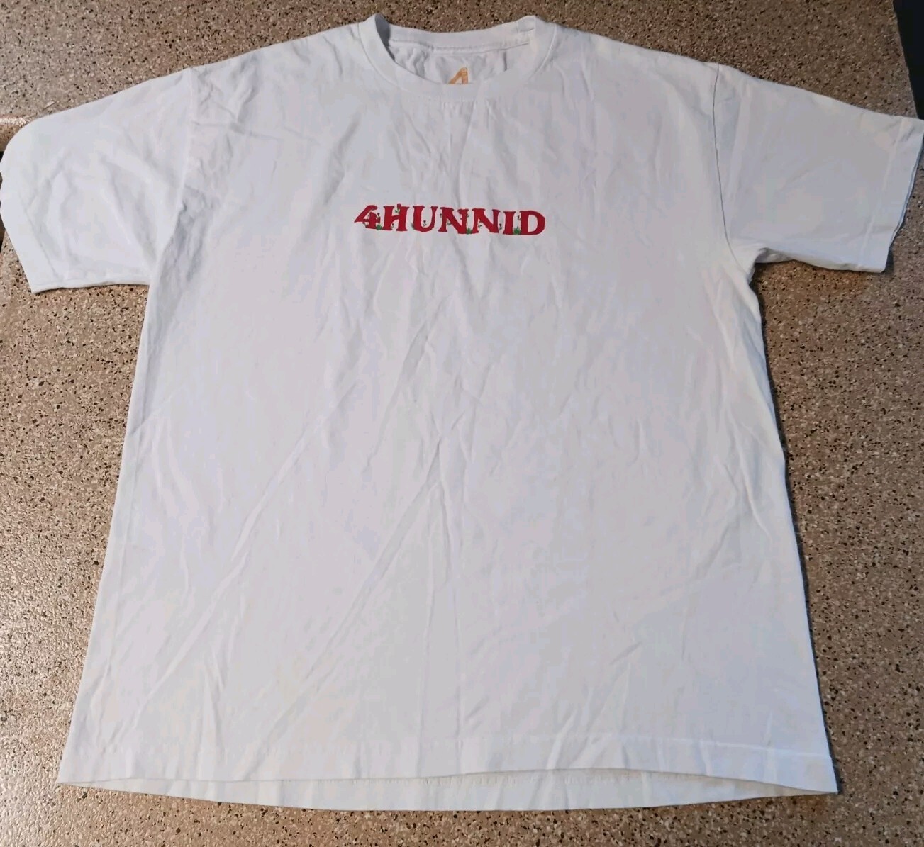 4 Hunnid Roses Limited Edition Double Sided Graphic T Shirt Men’s Large White