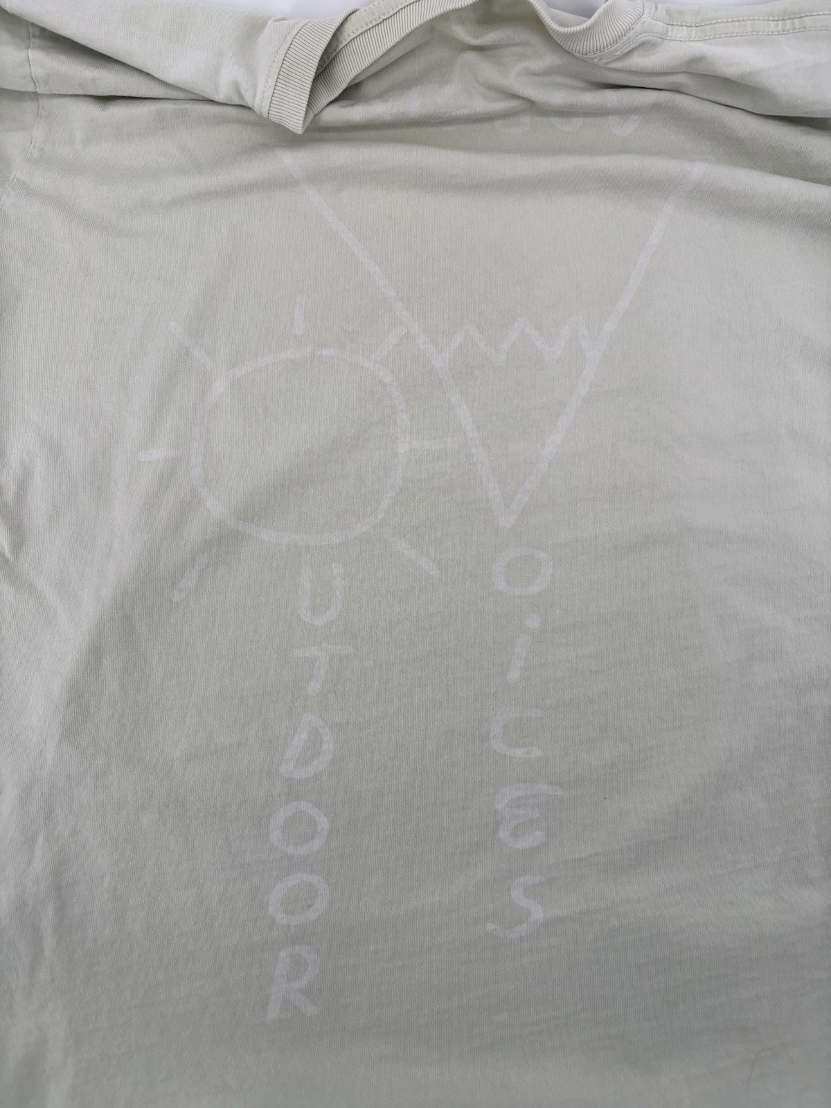 Outdoor Voices Aspen Graphic Logo Long Sleeve Shirt Sz S Preppy Hipster USA Made