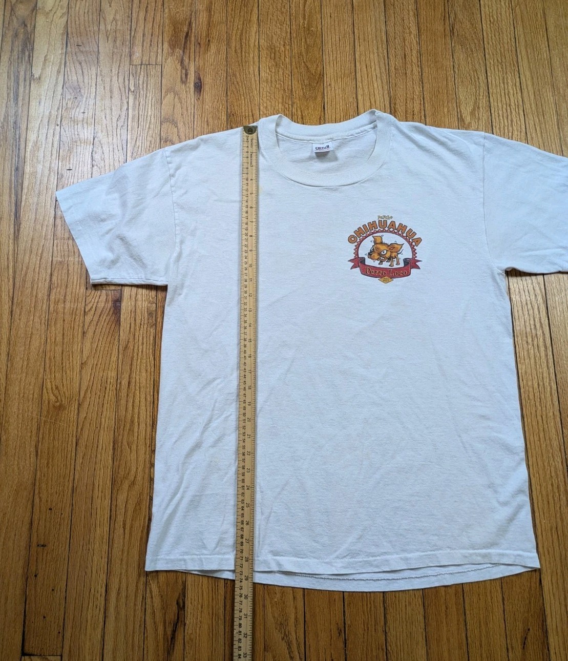 Vintage Psycho Chihuahua T-Shirt Men’s Size XL White Single Stitch 1995 USA