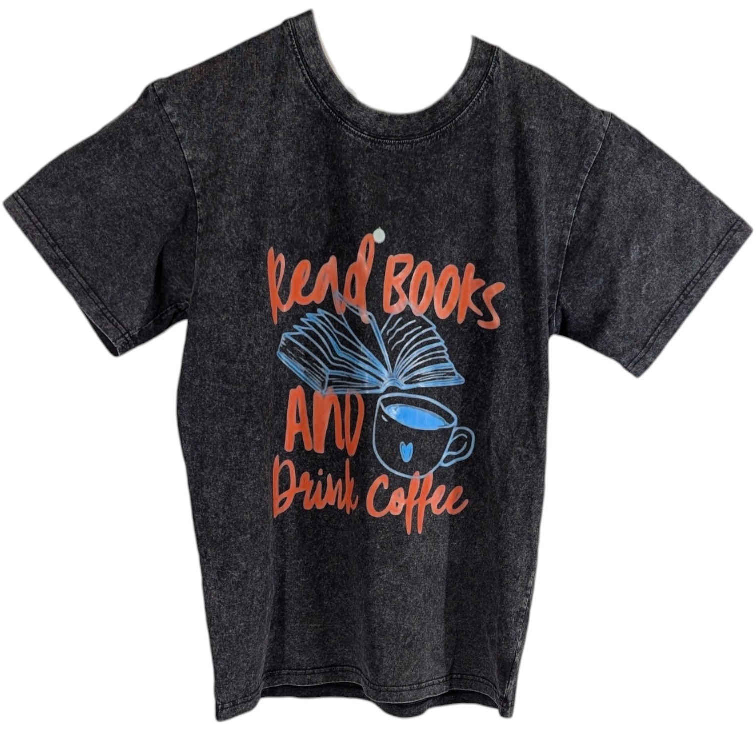 Read Books and Drink Coffee Dark Gray Shirt Tee Unsex Small