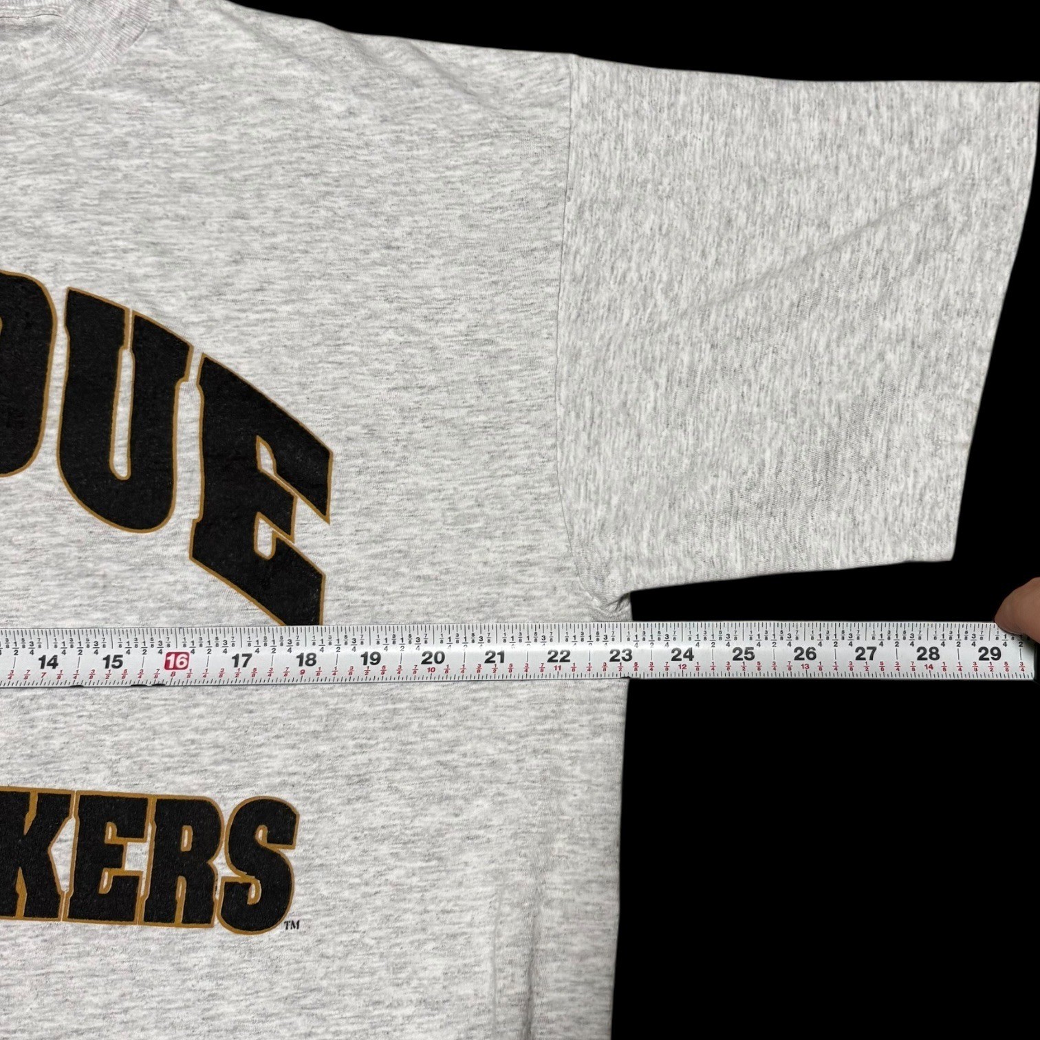 Vintage 90s TSI Purdue University Boilermakers Gray Single Stitch Shirt Men’s XL