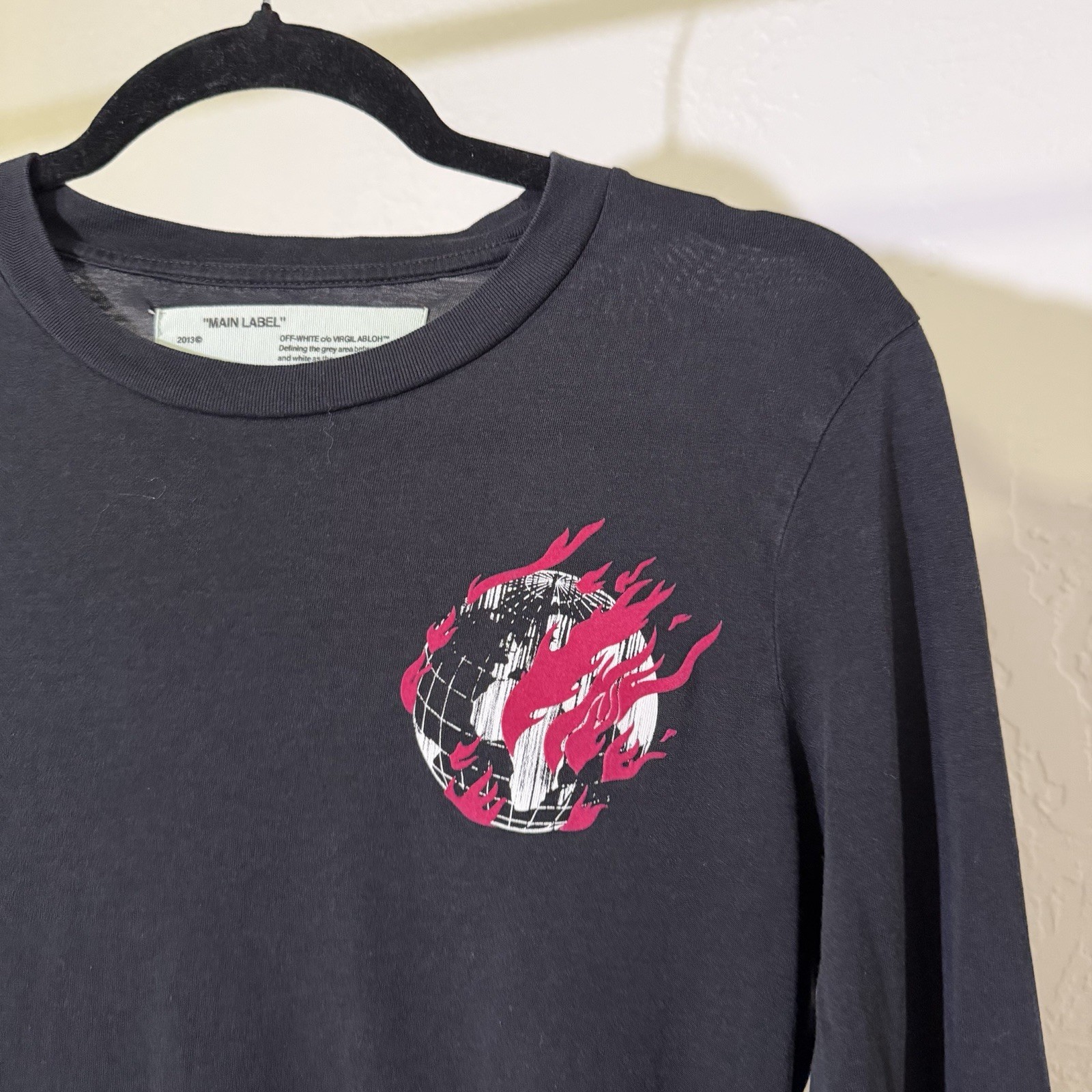 Off-White Global Warming Long Sleeve T-Shirt