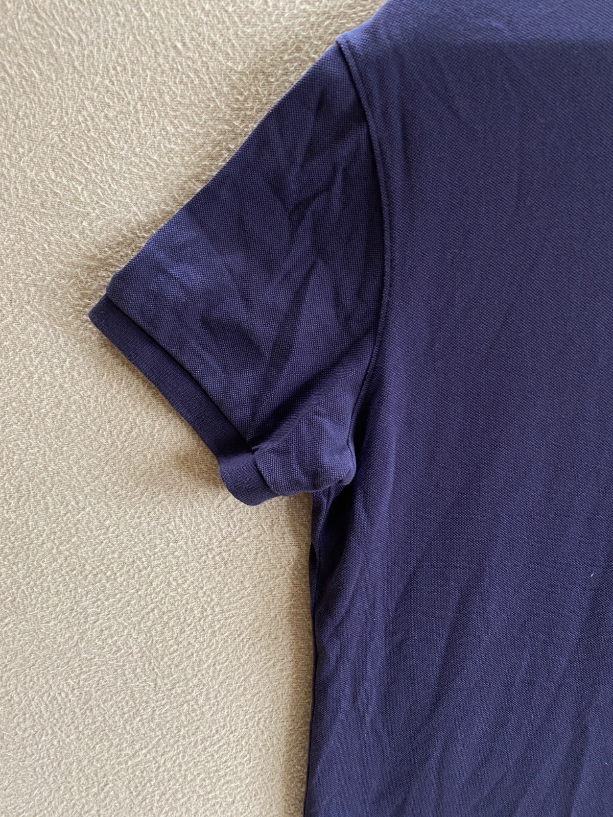 J Lindeberg Regular Fit Classic Designer Polo Pique Cotton Size Large Golf Navy