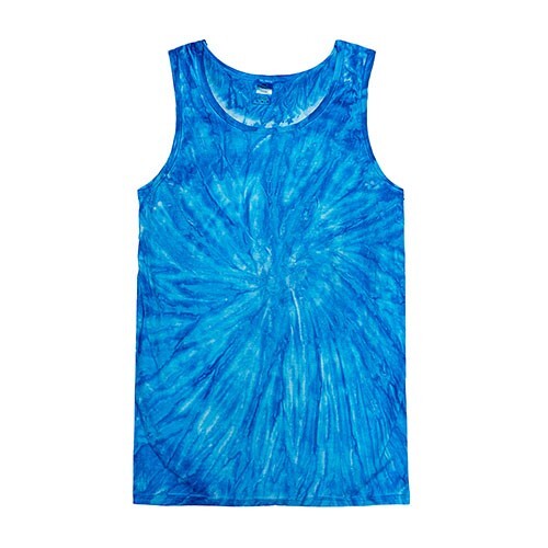 Multi-Color Tie Dye Tank Tops Sleeveless T-Shirts Adult S to XXXL Cotton