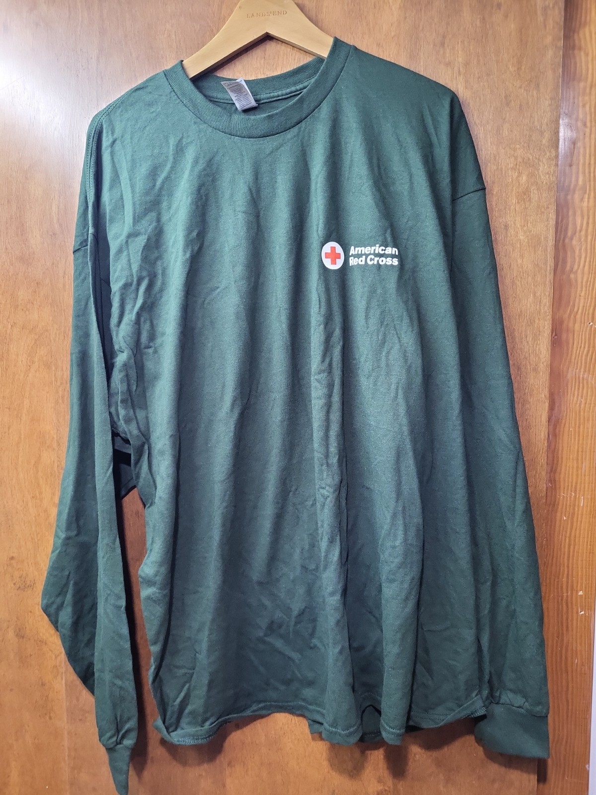 American Red Cross Yeti Set Donate Long Sleeve 2XL T-Shirt Gildan Ultra Cotton