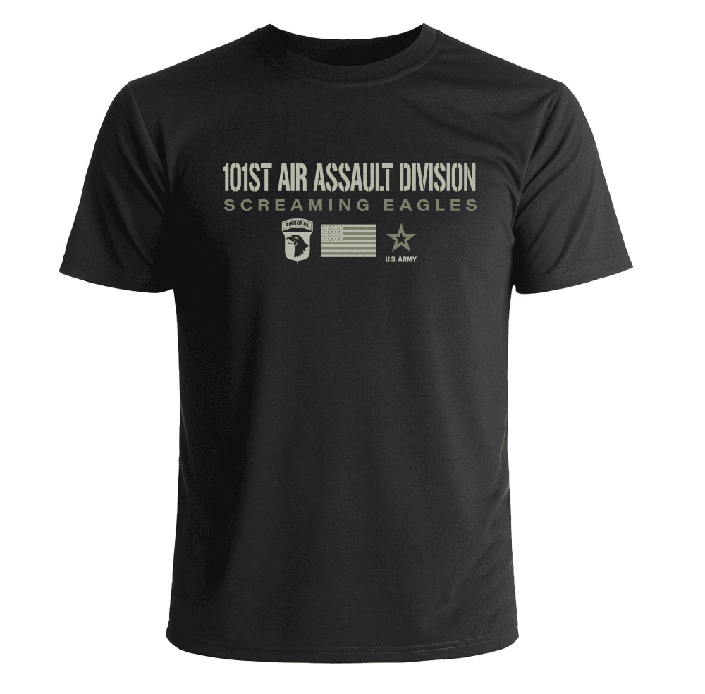 US Army 101st Air Assault Division Subdued T-Shirt Officially Licensed
