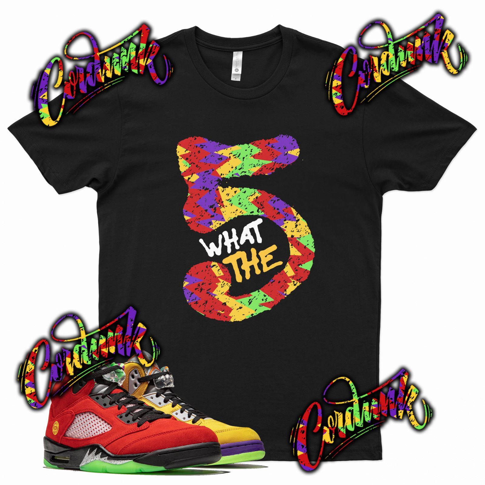 Black “What The” T Shirt for J1 5 WHAT THE – Grape Oregon Sail Bel Air Top 3