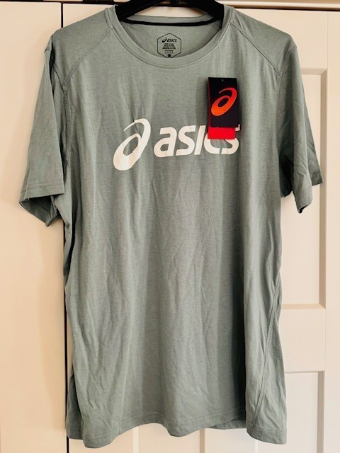 ASICS LOGO Tee T-Shirt Size Men’s Large – Triblend fabric
