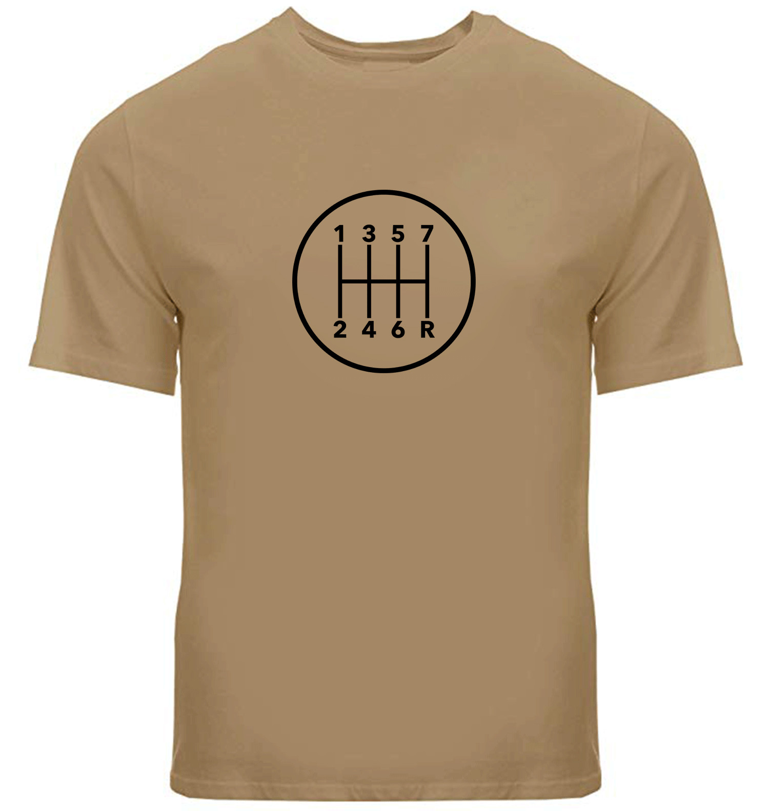 Manual Transmission Gears Shift Pattern 7 Speed Stick T-Shirt Manual Gearbox Car