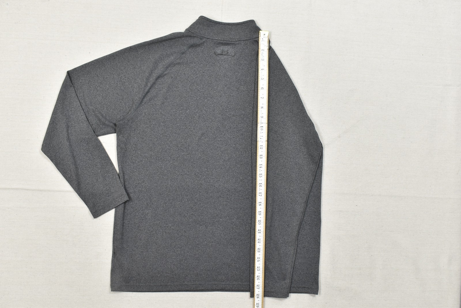 Under Armour Heatgear 1/4 Zip Pullover Shirt Men’s L Gray Loose Fit Long Sleeve