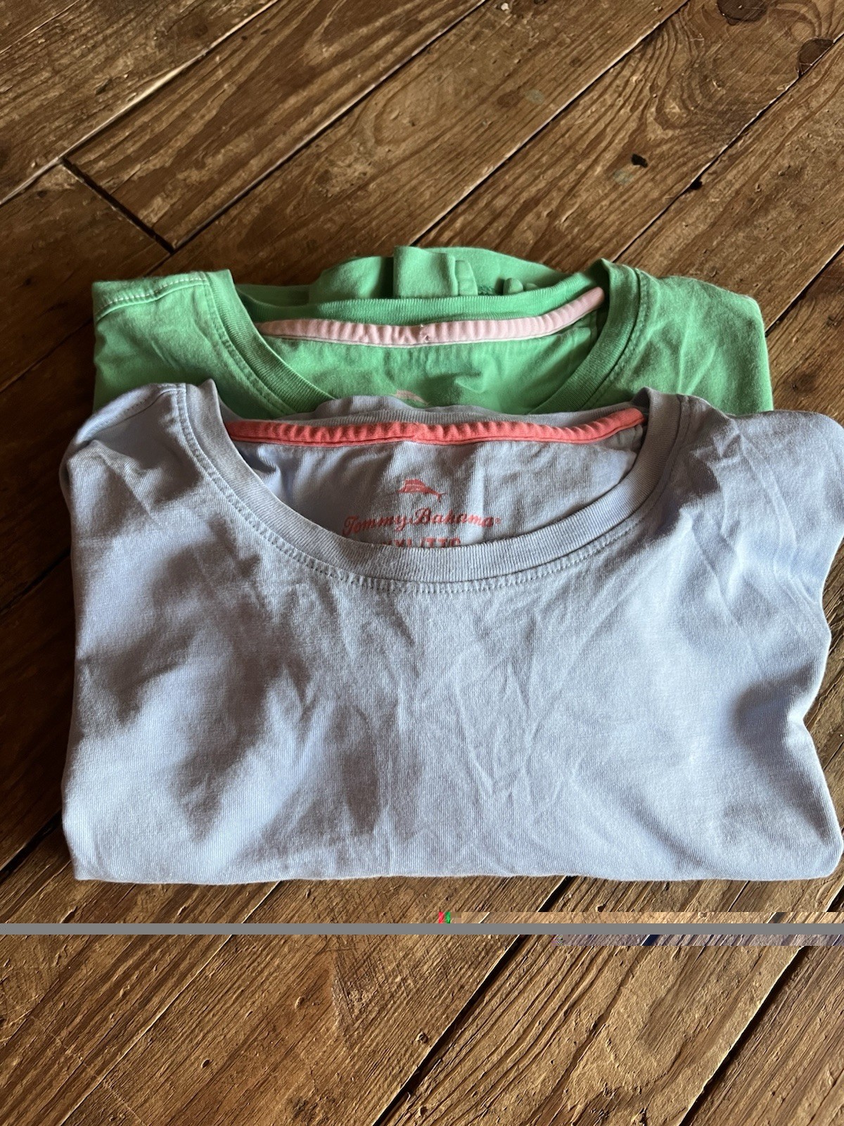Tommy Bahama Men’s XL Crew Neck Short Sleeve Cotton T-Shirts Lot of 2 Solid